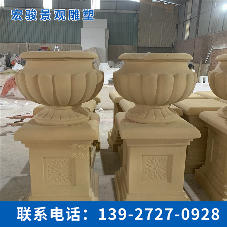 玻璃鋼花盆雕塑